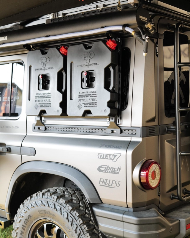 Kanister wyprawowy Overland Fuel na INEOS Grenadier