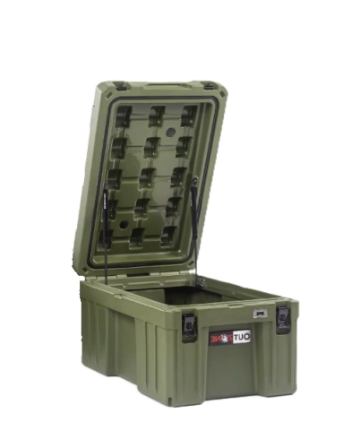 Skrzynia dachowa wyprawowa 86L green
