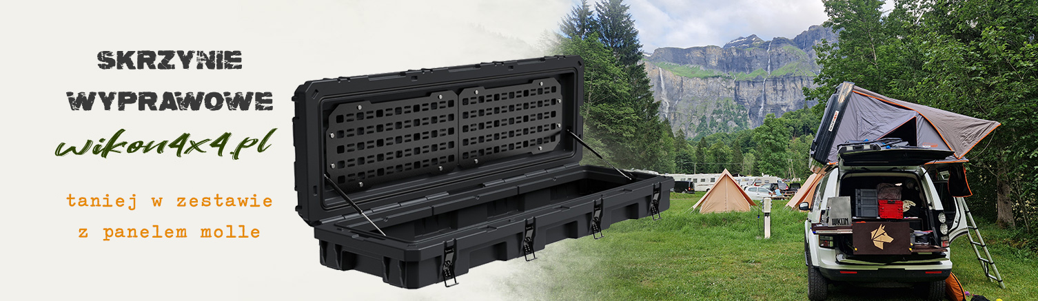 Skrzynie dachowe wyprawowe z panelem molle - Wikon4x4 Wikon